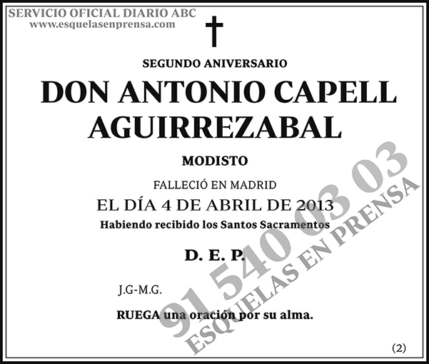 Antonio Capell Aguirrezabal